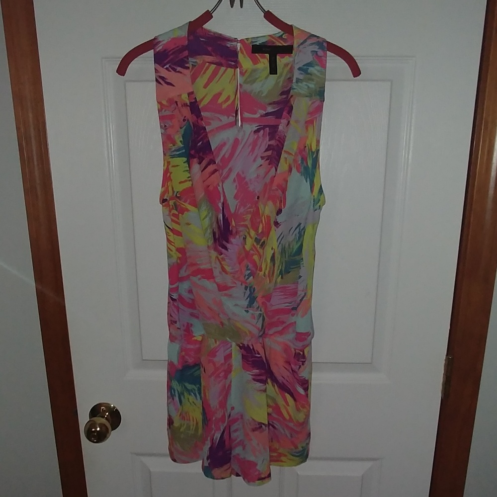 BCBG Maxazria multi colored romper